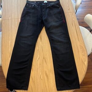 True Religion Men’s Ricky Super T Stich Jeans
